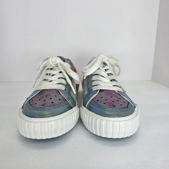 Blowfish Malibu Willa Sneakers Silver Reflect Lace Up Casual Women's Size 6.5 - Picture 5 of 12
